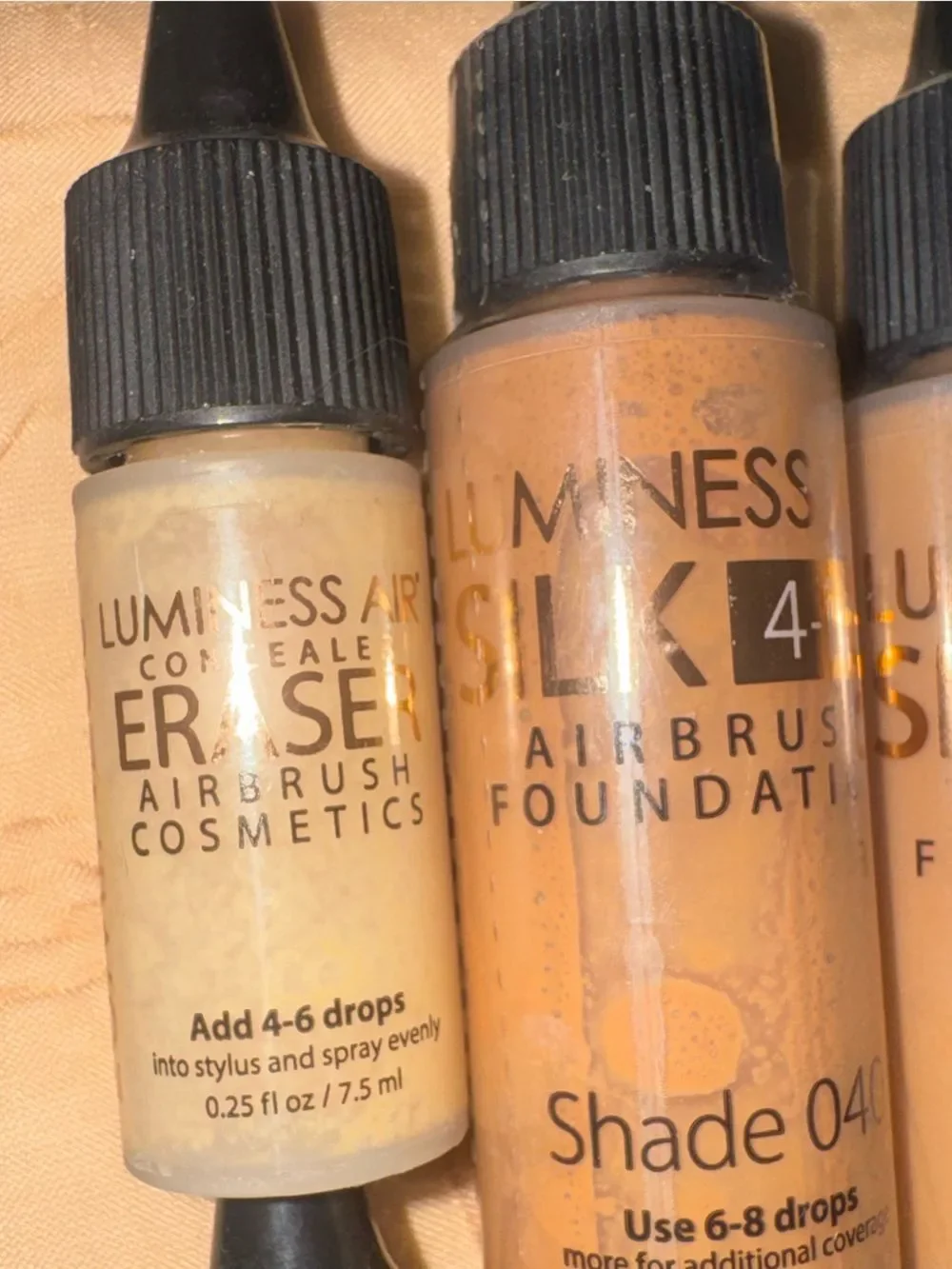Luminess Air Airbrush Makeup Lot Foundation 030 040 Eraser Blush Eyeshadow
